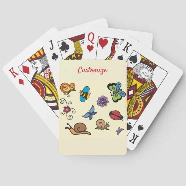 Butterflies Snigel Insekts Thunder_Cove Casinokort (Baksidan)