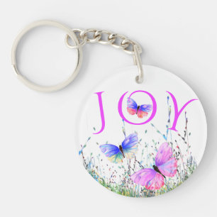 Butterflies som flyger i Nature Keychain Gift