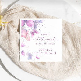 Butterflies Sweet Little Baby Shower Pappersservett