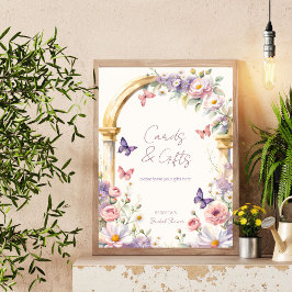 Butterflies vår sommar möhippa bord poster