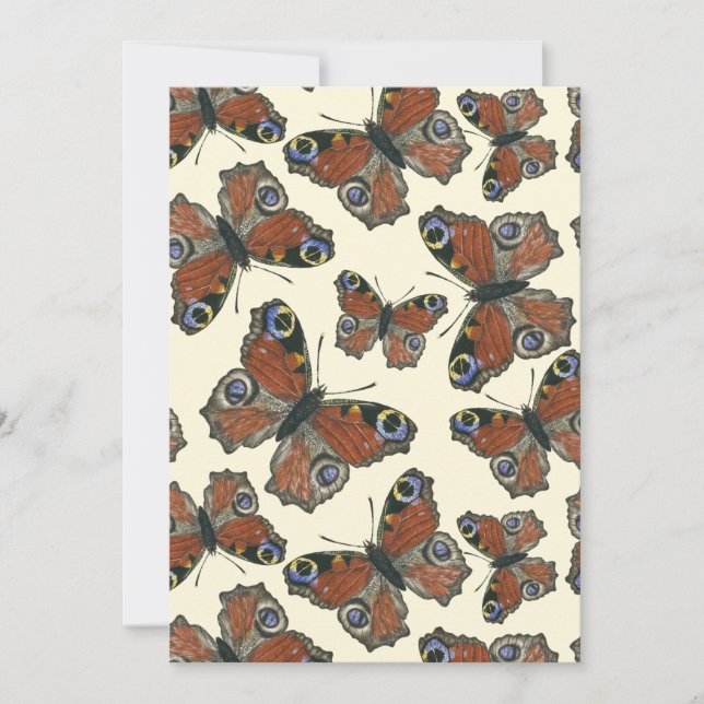 Butterflies vattencolor mönster (Framsida)