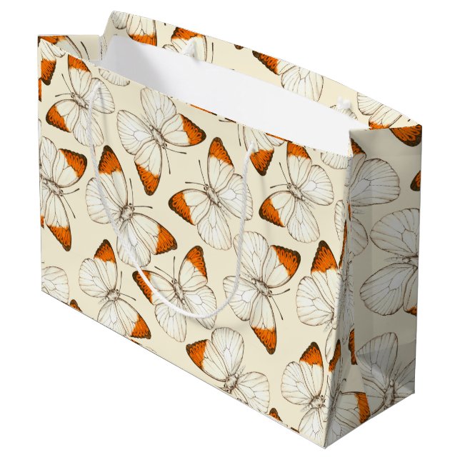 Butterflies vattencolor mönster (Baksidan Vinklad)