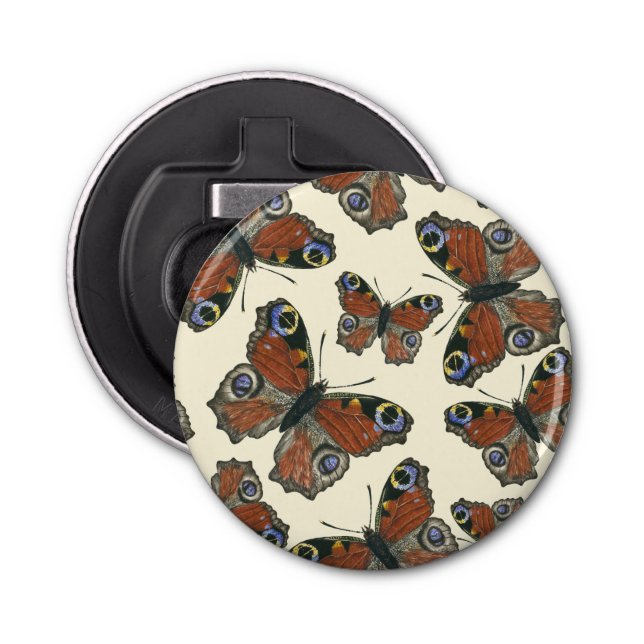 Butterflies vattencolor mönster flasköppnare (Framsidan)