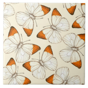 Butterflies vattencolor mönster kakelplatta