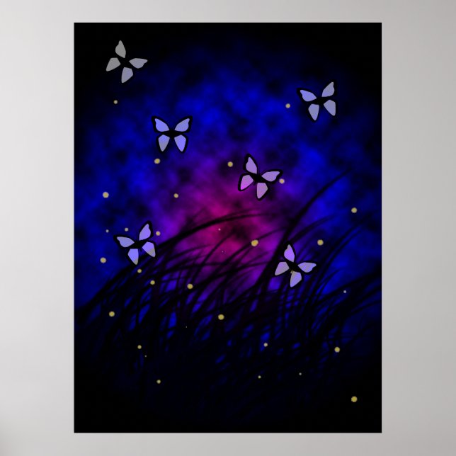 Butterflies vid NattPoster Poster (Framsidan)