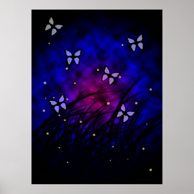 Butterflies vid NattPoster Poster (Framsidan)
