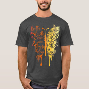 Butterflies visas när Änglar är nära 2 T Shirt