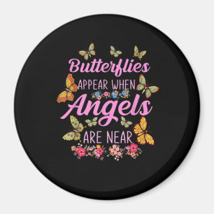 Butterflies visas när Änglar är nära fjäril Magnet