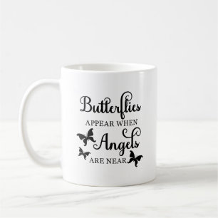 Butterflies visas när Änglar är nära Kaffemugg