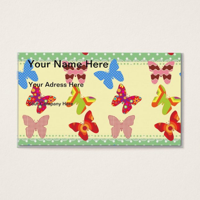Butterflies Visitkort (Framsidan)