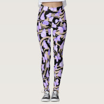 Butterflies Watercolor lila Leggings