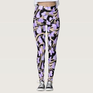 Butterflies Watercolor lila Leggings