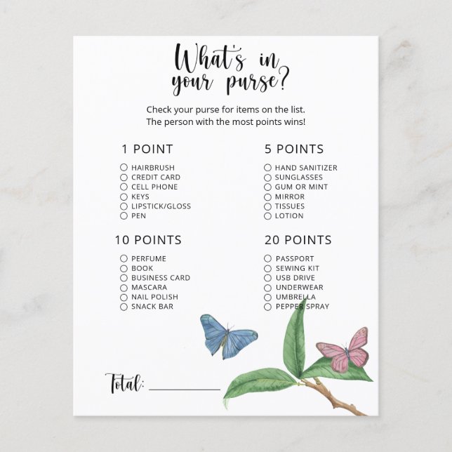 Butterflies - Whare in your purge babydusch-spel (Framsida)