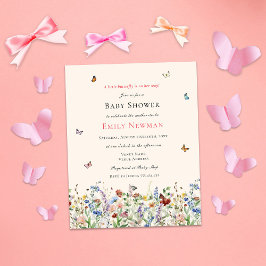 Butterflies & Wildblommor Budget Baby Shower