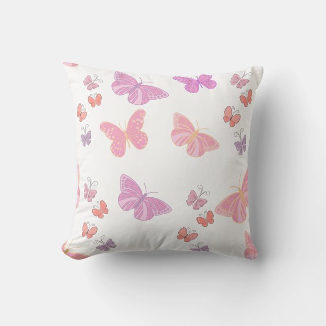 butterfllier i pastellform kudde (Framsida)