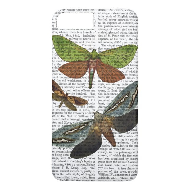 Butterflugor 4 Case-Mate iPhone skal (Baksida)
