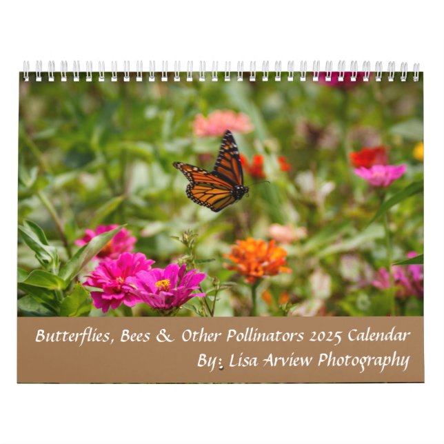 Butterflugor, bin och andra poliinatorer kalender (Omslag)