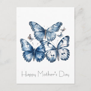 Butterflugor i Delft Blue Vykort