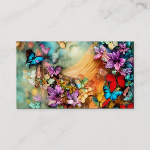 Butterflugor i Fantasy Graphic Triptych Visitkort