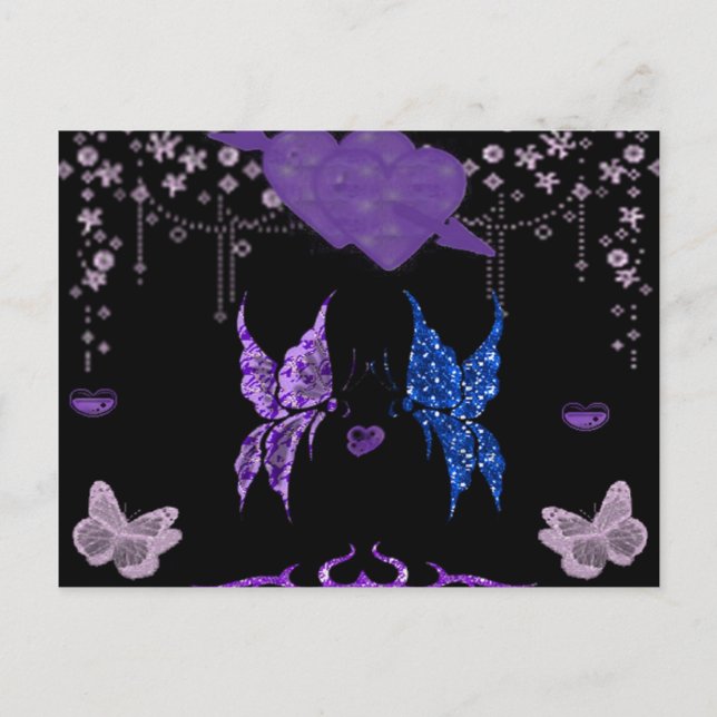 Butterflugor i Kärlek Vykort (Framsida)