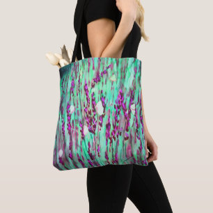 Butterflugor i Lavender Tote-blocket Tygkasse