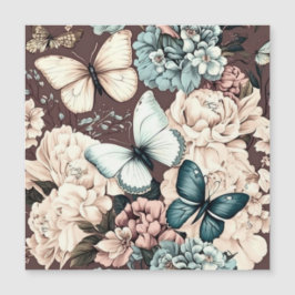 Butterflugor och bruna blommor
