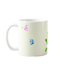 Butterflugor på Blek Gult Mugg