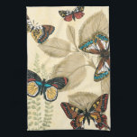 Butterflugor som glider över Löv Kökshandduk<br><div class="desc">Om du inte vet hur vackra fjärilar är kommer den här målningen att hjälpa dig att förstå. Megan Meagher skapade en vacker återgivning av en grupp fjärilar som glidar över löv. Ett underbart konstens biet att lägga in i ditt hem!</div>