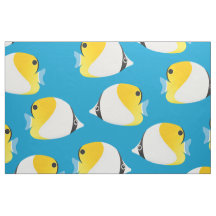 Butterfluifisk Tropical Fish Print Mönster