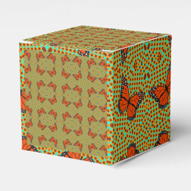 BUTTERFLY-21 FAVOR BOX PRESENTASKAR (Framsidan Sidan)