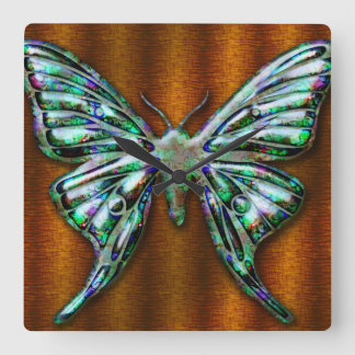 Butterfly 2-klocka fyrkantig klocka