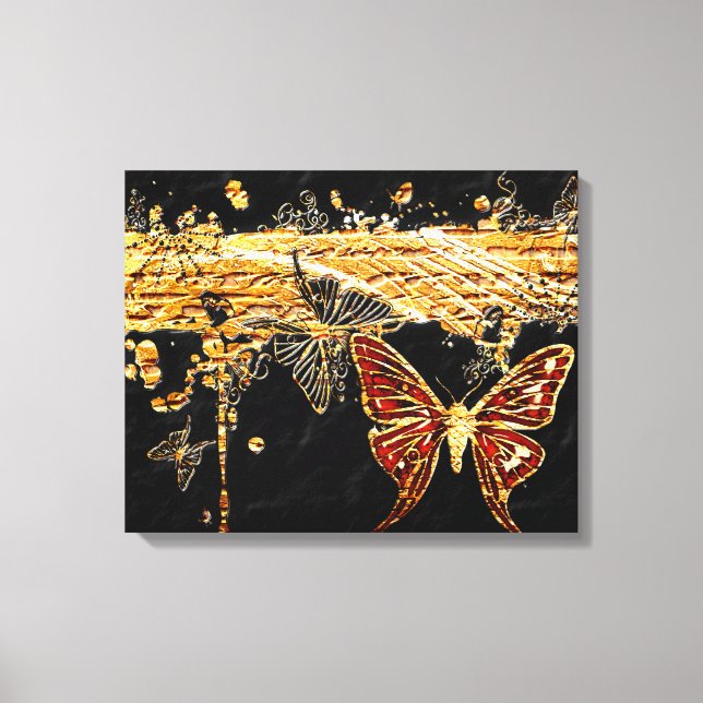 Butterfly 3 Wrapped Canvas (Framsida)