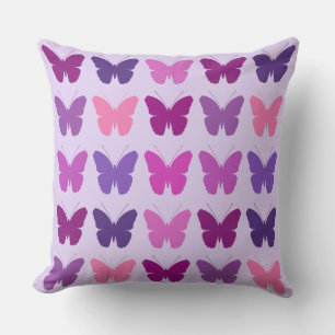 Butterfly 5x5 Mönster Pinks Lila Mauve Lilac Kudde
