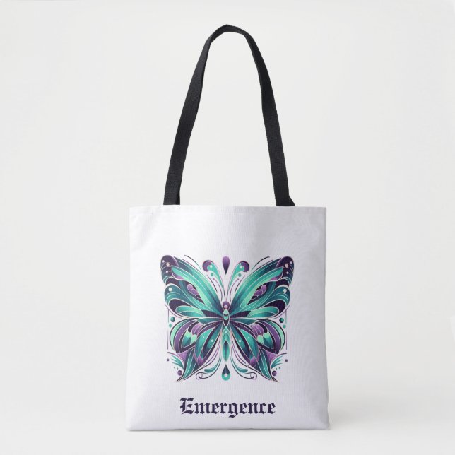 Butterfly 7 Tote Tygkasse (Framsida)