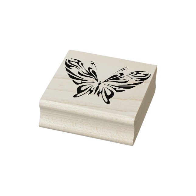 Butterfly abstrakt art frimärke stämpel (Stämpel)
