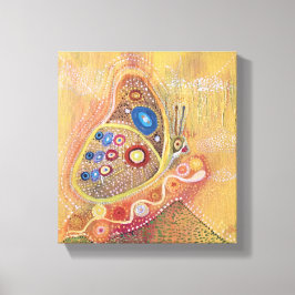 Butterfly Abstrakt Art Wrapped Canvas