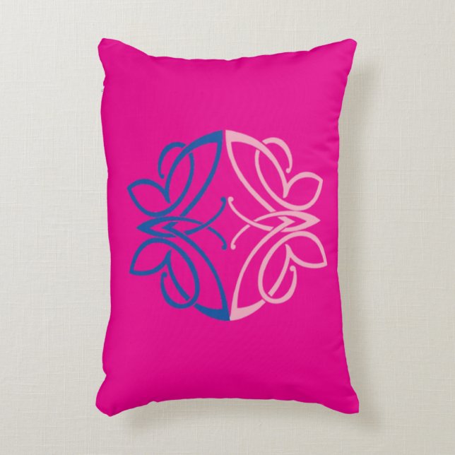 Butterfly-accentpåfyllnad Prydnadskudde (Framsidan(Vertikal))