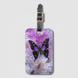 Butterfly Acrylic Luggage Tag Bagagebricka