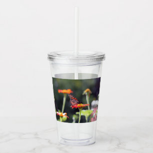 Butterfly Acrylic Tumbler Take Away Mugg