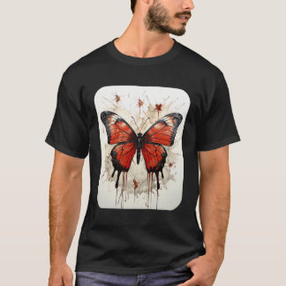 Butterfly Aesthetic Butterflies Natur Red T Shirt
