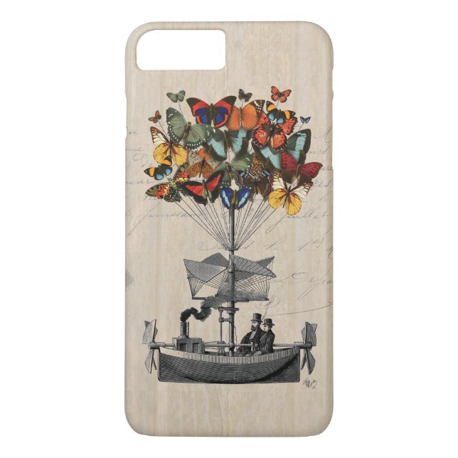 Butterfly Airship 2 Case-Mate iPhone Skal (Baksida)
