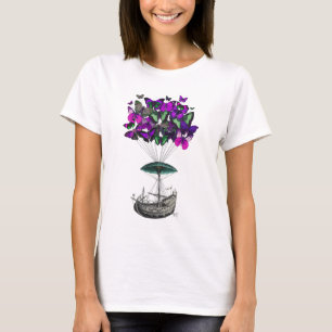 Butterfly Airship 2 Lila and Grönt Tröja