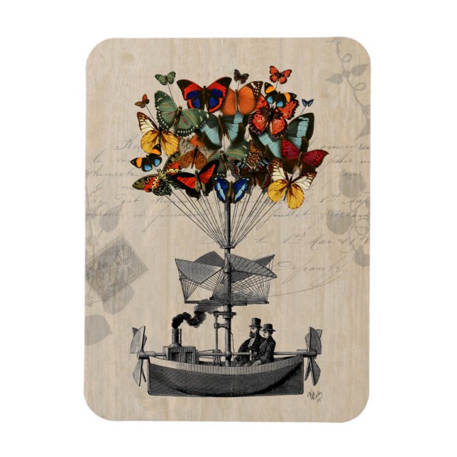 Butterfly Airship 2 Magnet (Vertikal)