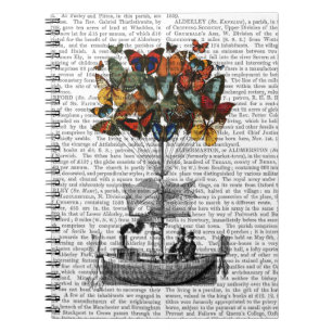 Butterfly Airship Anteckningsbok