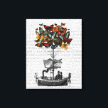 Butterfly Airship Canvastryck<br><div class="desc">Transport och resor</div>