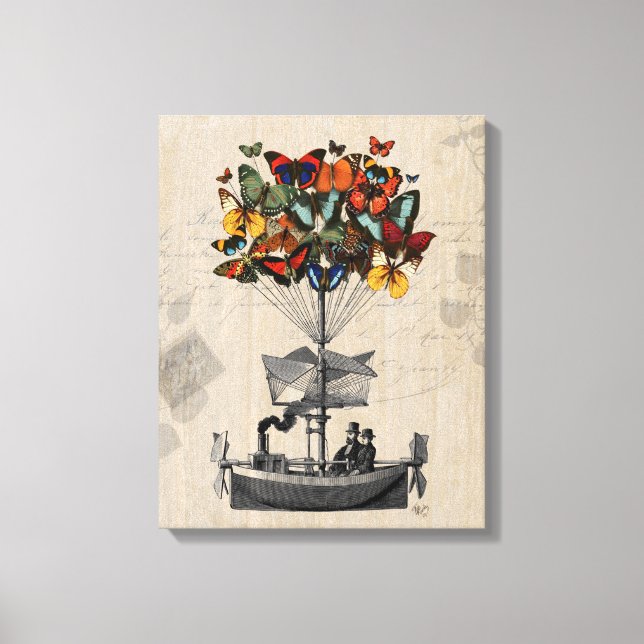 Butterfly Airship Canvastryck (Framsida)