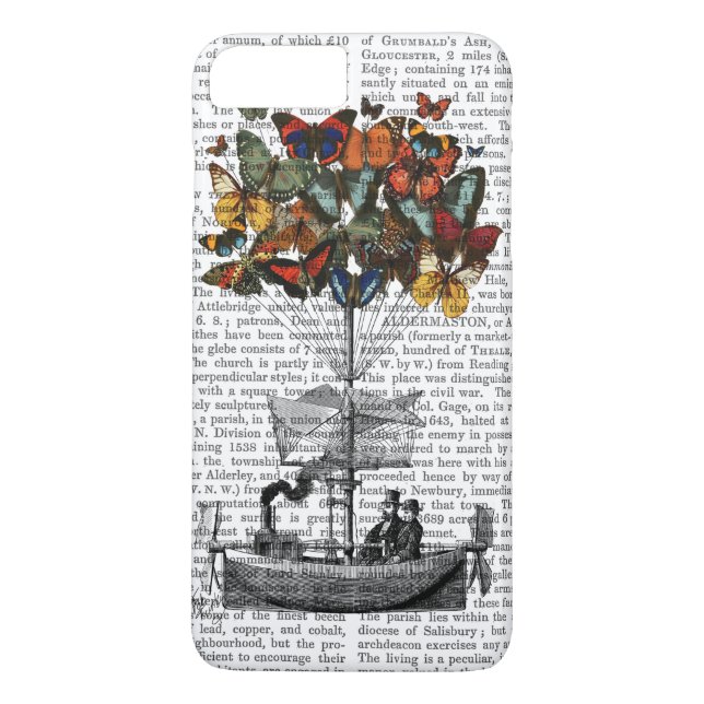 Butterfly Airship Case-Mate iPhone Skal (Baksida)