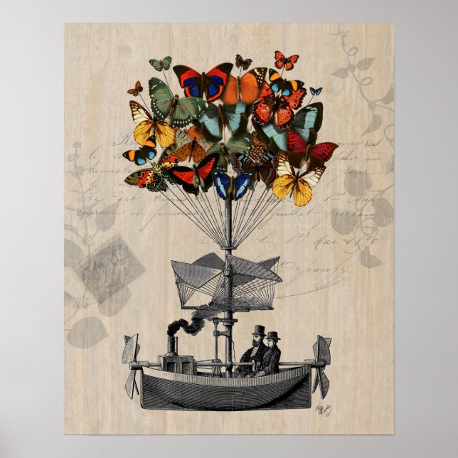 Butterfly Airship Poster (Framsidan)