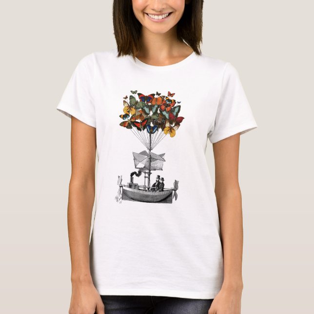 Butterfly Airship Tee Shirt (Framsida)