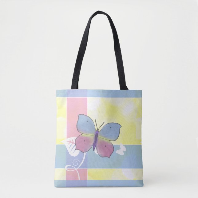 Butterfly -  All Over Print Tote Tygkasse (Framsida)